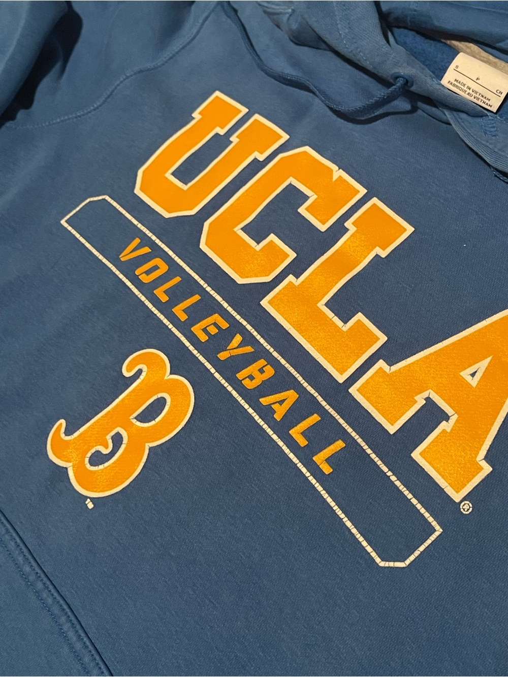 Nike Blue Hoodie with Yellow UCLA Volleyball logo